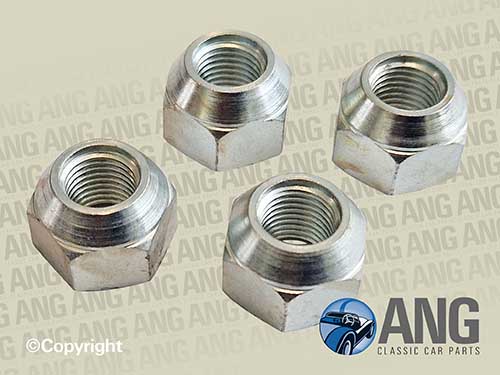 FRONT OR REAR WHEEL NUTS x 4 (STEEL WHEELS) ; MGA 1500, 1600 & 1600 MkII