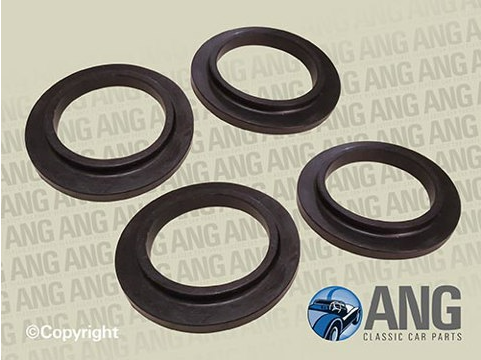 REAR COIL SPRING INSULATERS x 4 ; TR6