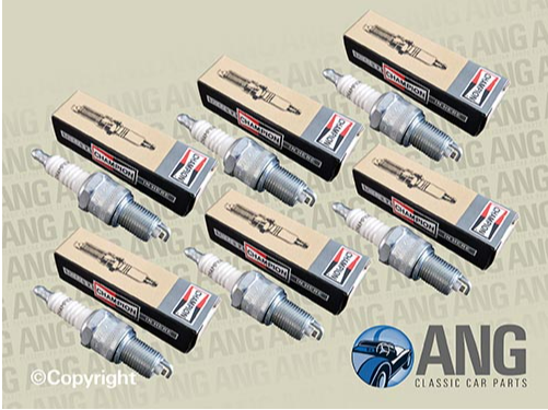 CHAMPION N12YC SPARK PLUGS (6) ; E-TYPE SERIES 1 & 2