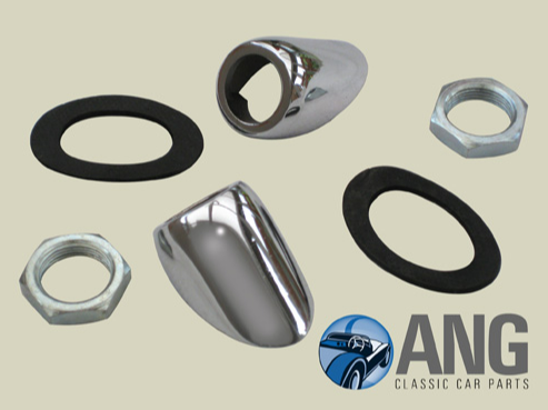 WINDSCREEN WIPER WHEELBOX BEZEL KITS (2) ; MORRIS 1000 (1956-1971)