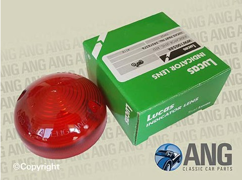 REAR BRAKE, TAIL LIGHT RED LENS (LUCAS) ; ELAN S1 & S2