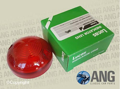 REAR BRAKE, TAIL LIGHT RED LENS (LUCAS) ; SPITFIRE MkIII (NORTH AMERICAN SPEC)