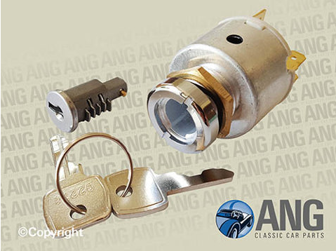 IGNITION SWITCH, BARREL & 2 KEYS ; HILLMAN IMP, SINGER CHAMOIS (1963-1971)