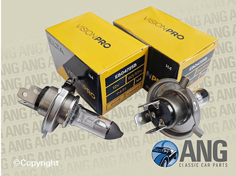 HALOGEN HEADLAMP BULBS (2) ; SPITFIRE