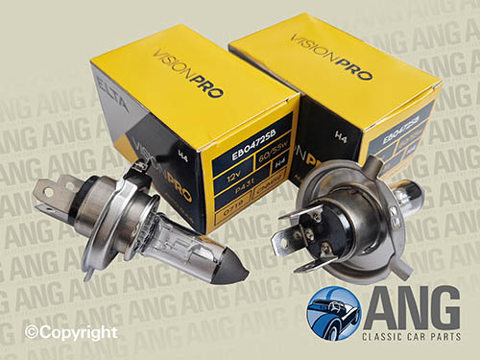 HALOGEN HEADLAMP BULBS (2) ; MARINA, MAXI
