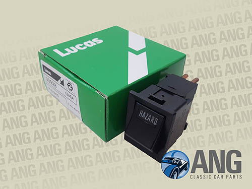 LUCAS HAZARD WARNING ROCKER SWITCH ; MGB, MGB-GT &#39;76-&#39;80 (NAS)